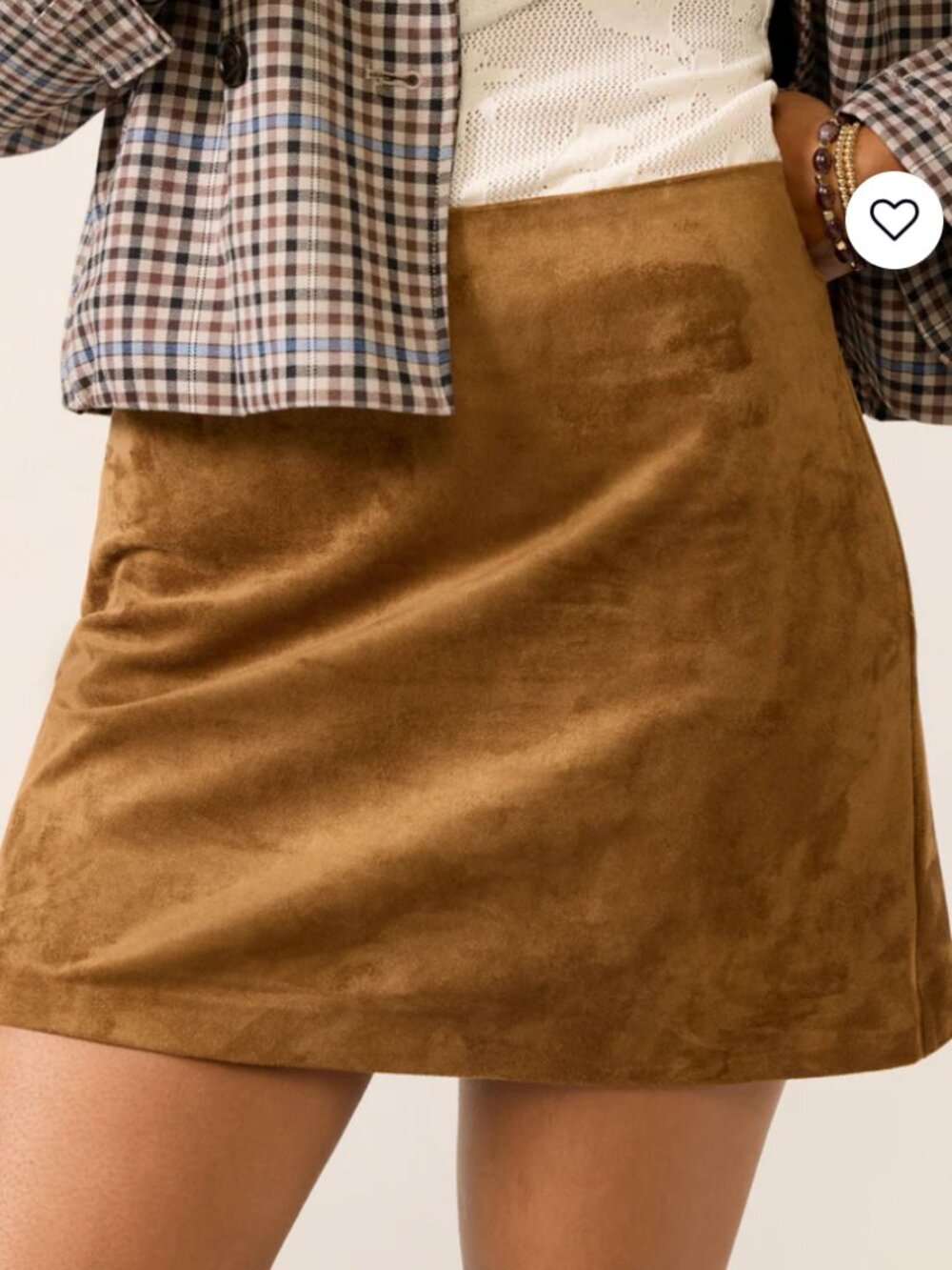 Evereve Z Supply Ciera Suede Mini Skirt